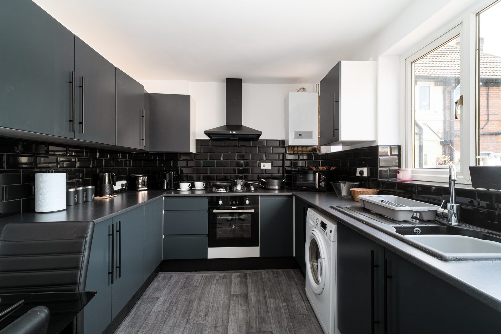 Full kitchen in our house near Manchester Airport