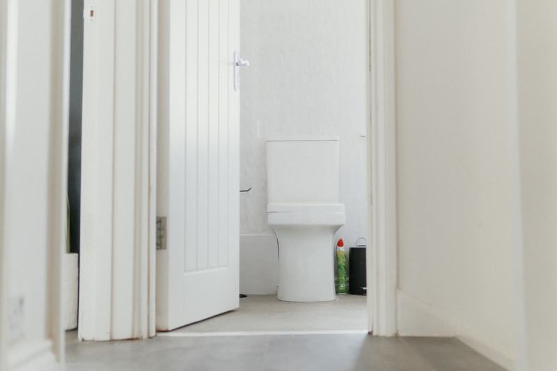 Family bathroom doorway