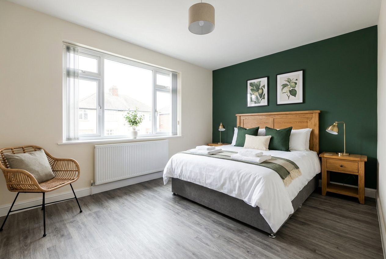 Bedroom at our Wythenshawe house, Sharston